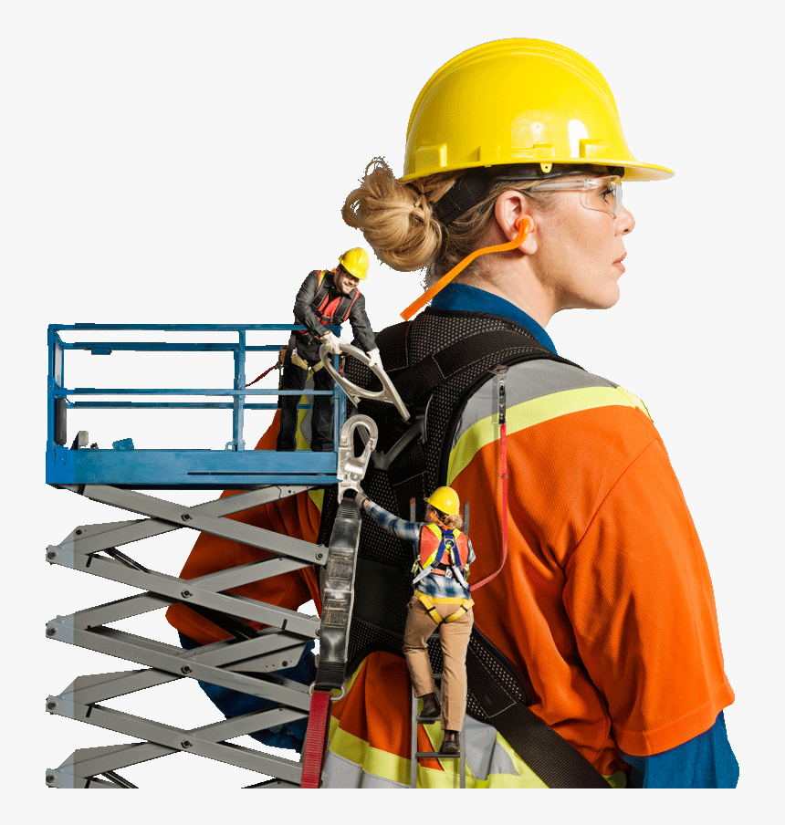 Transparent Construction Worker Png - Elevated Work Platform Operator, Png Download