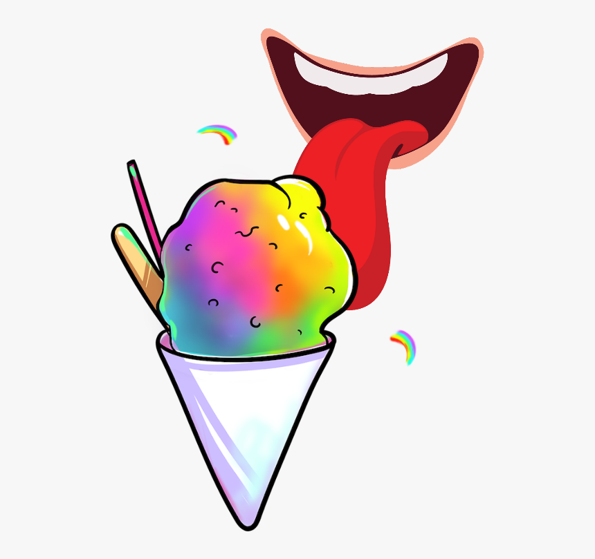 #summer #snowcone #lick #icecream, HD Png Download