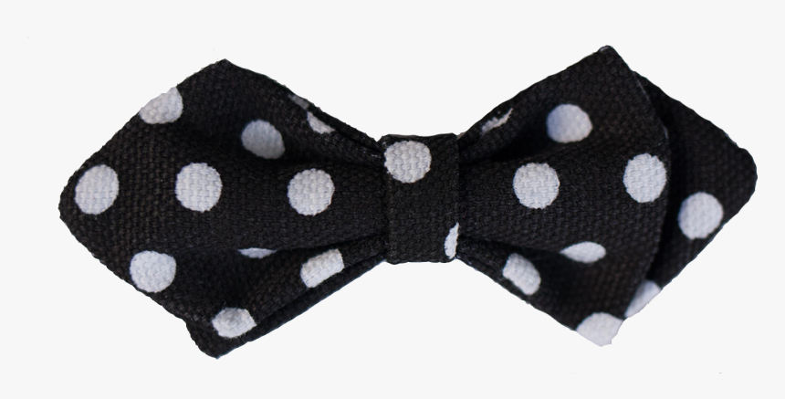 B&w Polka Dot Bow Tie - Polka Dot, HD Png Download