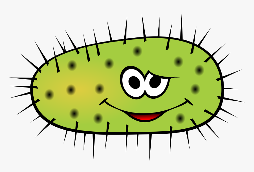 Funny Green Bactera Clip Arts - Transparent Background Germs Clipart, HD Png Download