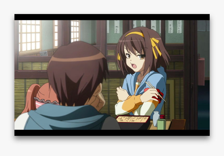 Red Alert Haruhi Can Read Minds - Cartoon, HD Png Download