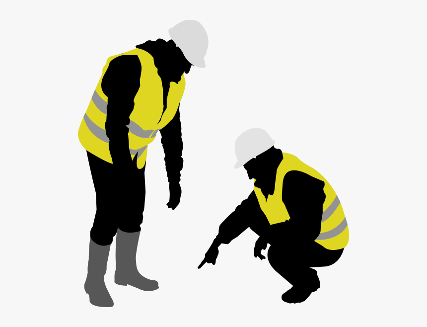 Contractor Clipart Factory Worker - Silhouette Construction Worker Png, Transparent Png