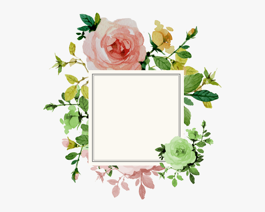 Flower Border Design Png, Transparent Png