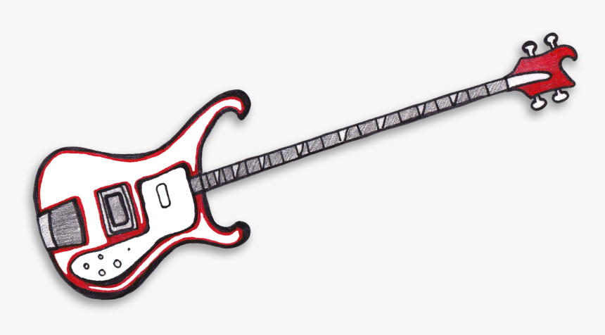 Bass Clipart Electric - Bass Guitar Clipart, HD Png Download