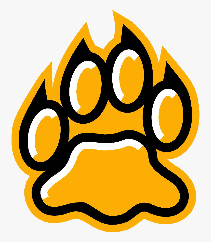 Tiger Paw Orange-black - University Of New Hampshire Paw, HD Png Download