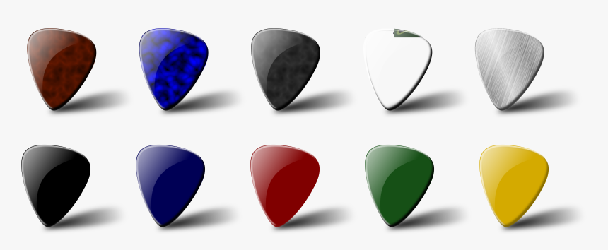 Guitar Pick Set Clipart By Chrisdesign - Guitar Pick Vector, HD Png Download
