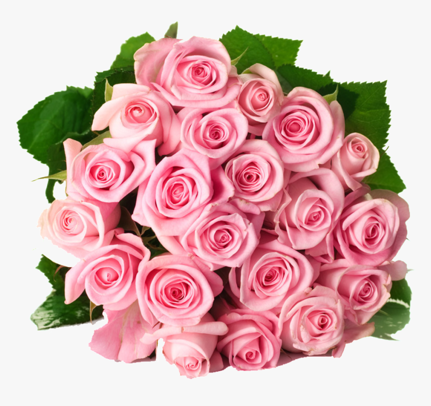 Pink Rose Bouquet Valentine - Beautiful Flowers Roses Bouquet, HD Png Download
