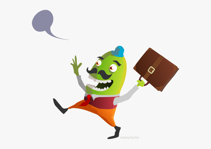 Funny Man Carrying Briefcase Svg Clip Arts, HD Png Download