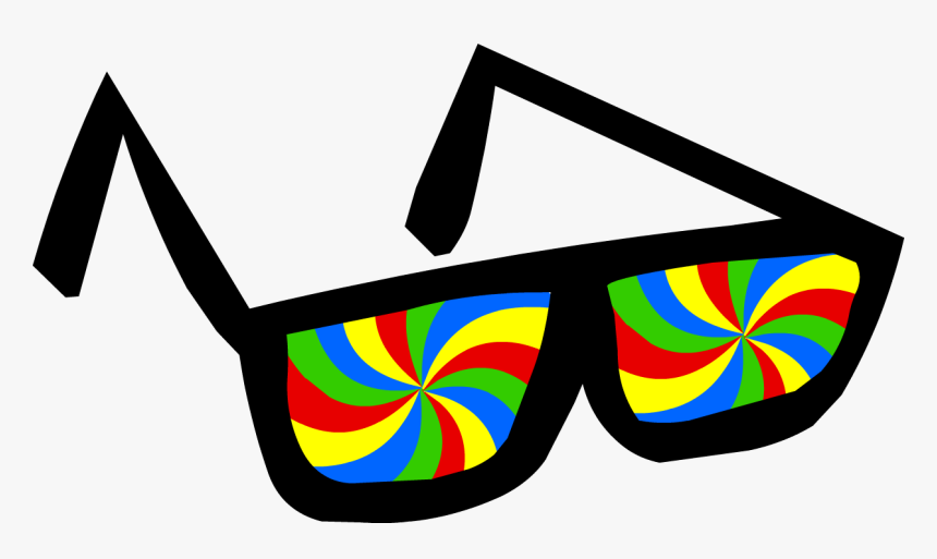 Funny Glasses Png - Club Penguin Swirly Glasses, Transparent Png
