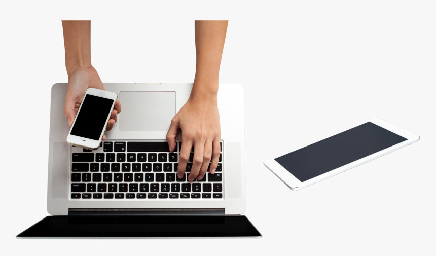 Laptop Royalty Free High Quality Png - Macbook Use Png, Transparent Png