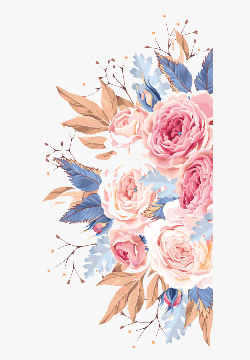 Watercolor Flowers Png , Png Download - Transparent Colorful Watercolor Flowers, Png Download