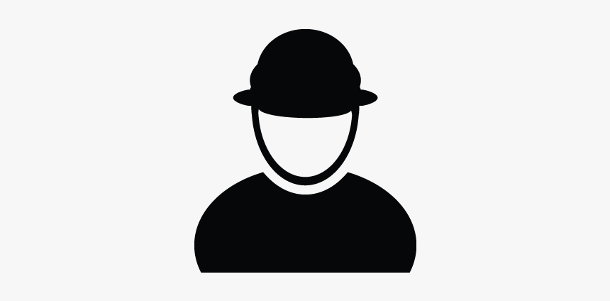 Construction Workers, Avatar, Contractor, Man, Person, - User Icon White Background, HD Png Download