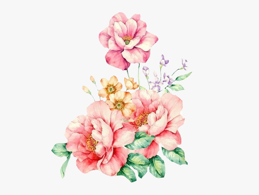 Flower Png - Flower Art Water Paint Png, Transparent Png