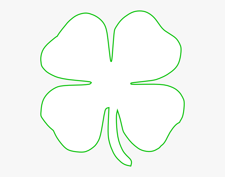 White Green Shamrock Clip Art - White Shamrock Green Background, HD Png Download