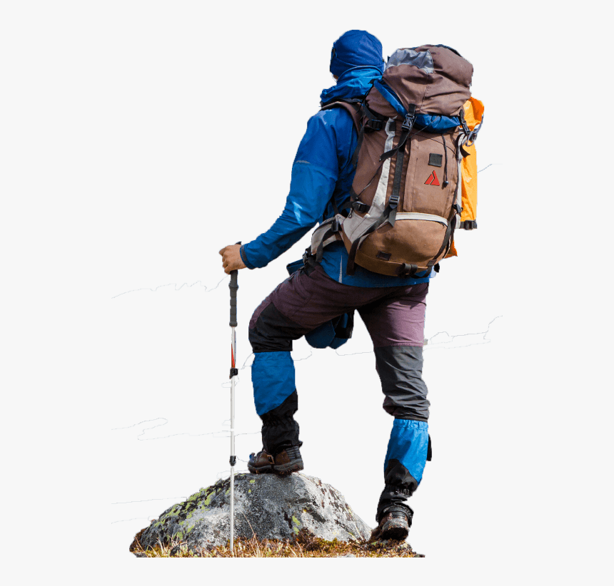 Transparent Hiker Clipart - Hiker Png, Png Download