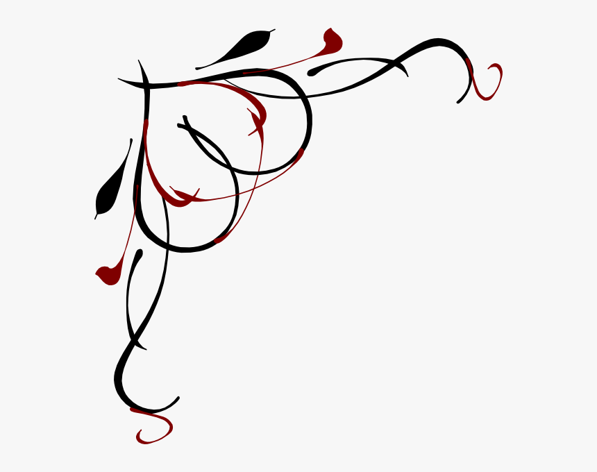 Corner Border Cliparts - Page Corner Designs Png, Transparent Png