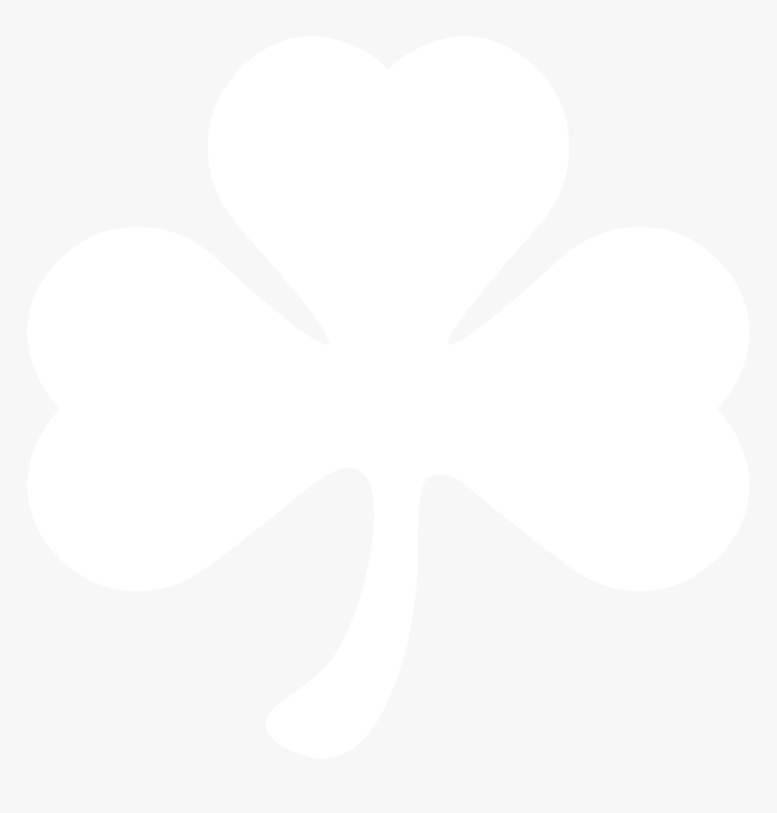 Shamrock Silhouette By Paperlightbox Shamrock Silhouette - White Shamrock Png, Transparent Png