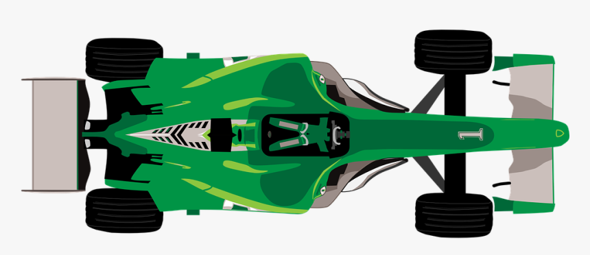 Race Car Clipart Top View - Top Down Car Clipart, HD Png Download