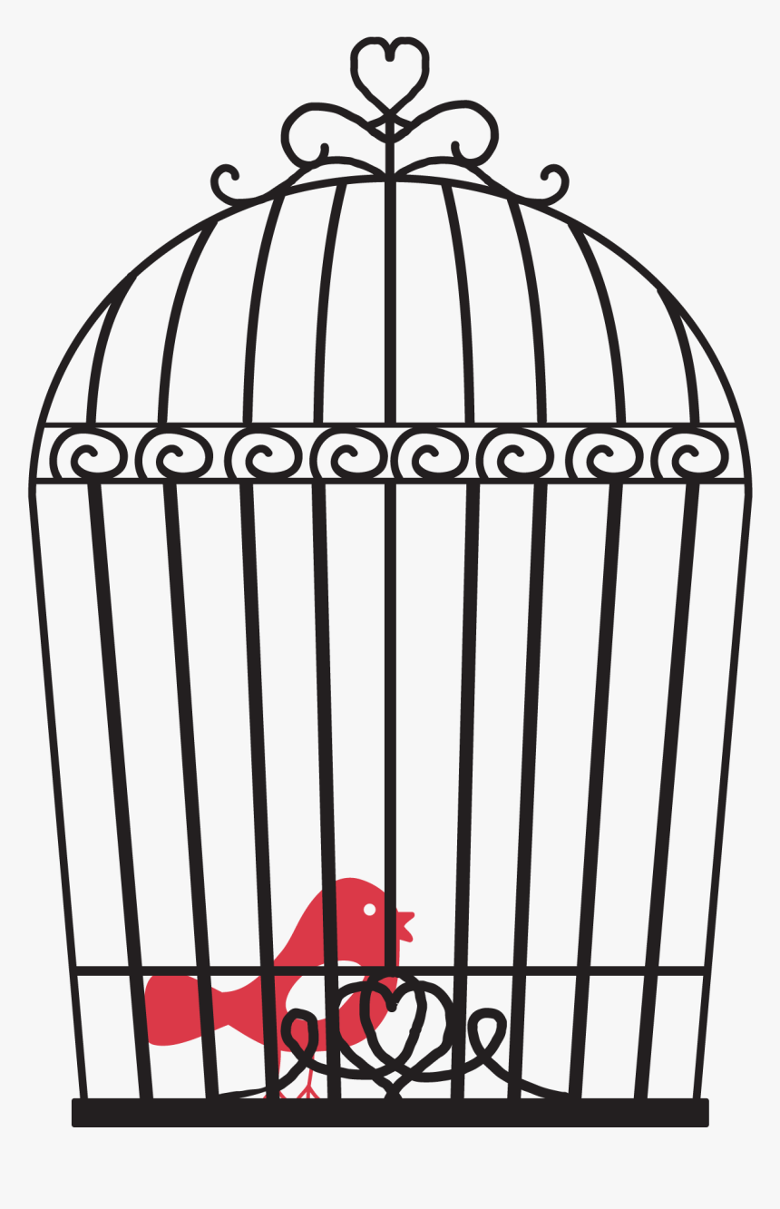 Cage Bird Png Image - Bird In Cage Png, Transparent Png