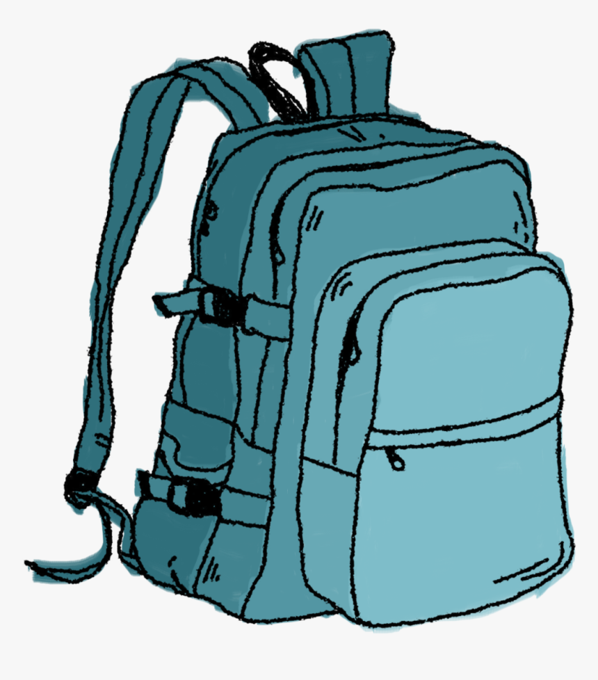 Hiking Clipart - Transparent Background Backpack Transparent, HD Png Download