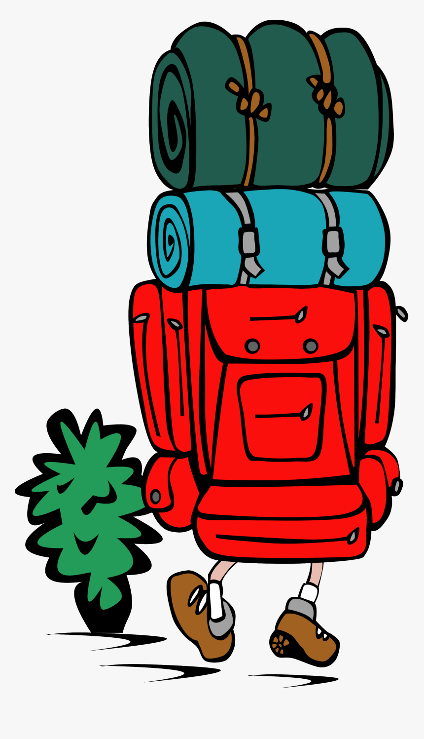 Hiker Vector Animated, HD Png Download