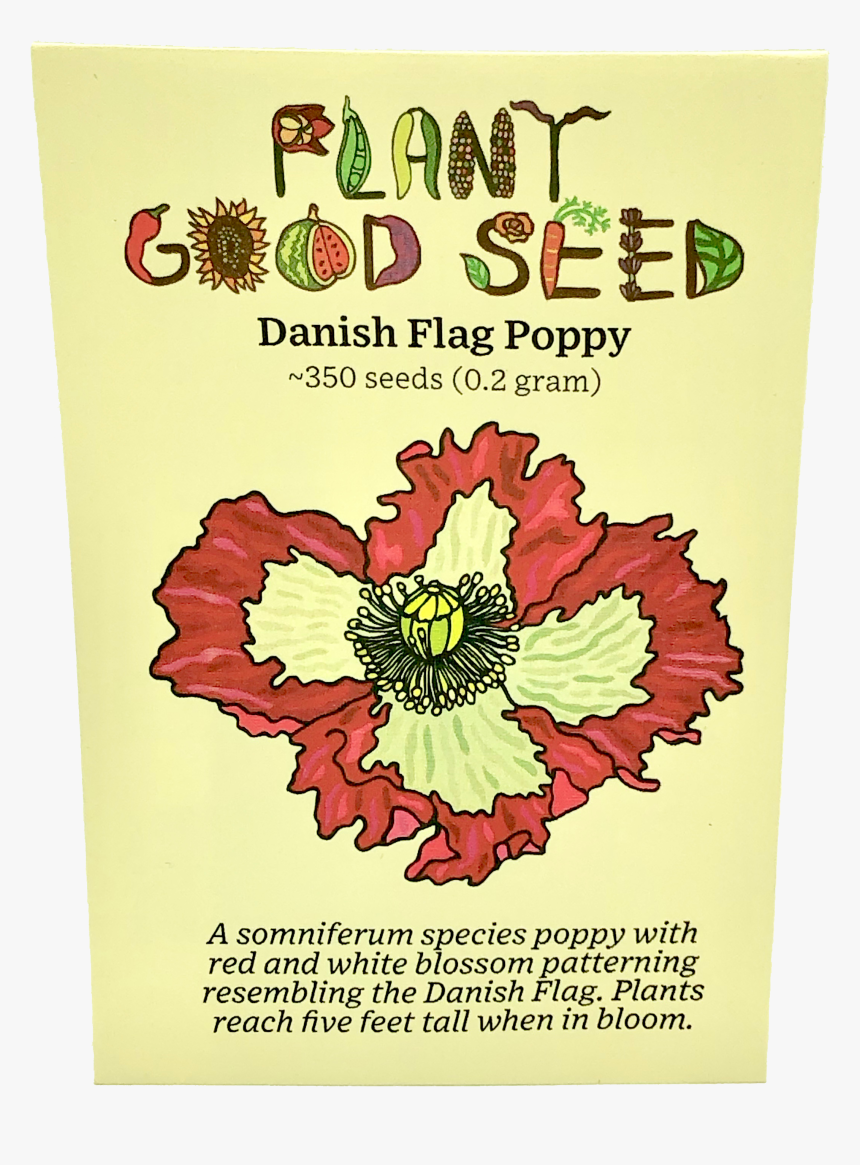 Danish Flag Poppy - Open Pollination, HD Png Download