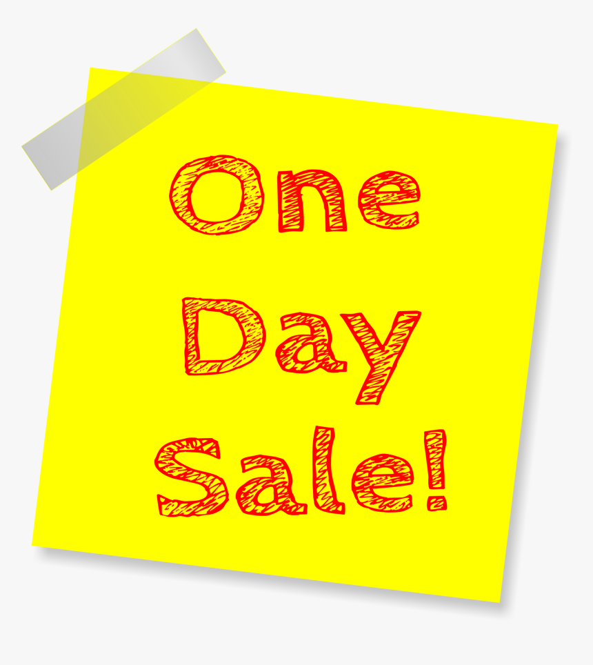 Sale Sticky Note Png Transparent Image - Happy Fathers Day Black Yellow, Png Download