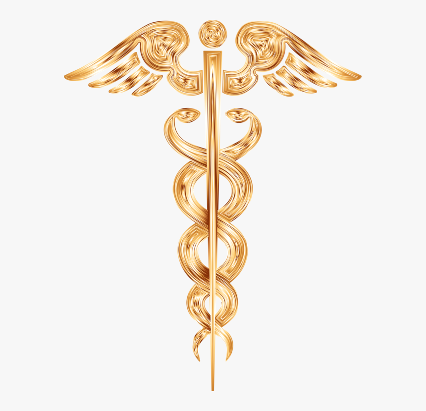 Brass,symbol,staff Of Hermes - Pharmacist Symbol In India, HD Png Download