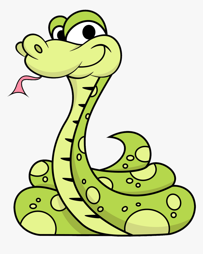 Snake Clip Art - Transparent Background Cartoon Snake, HD Png Download