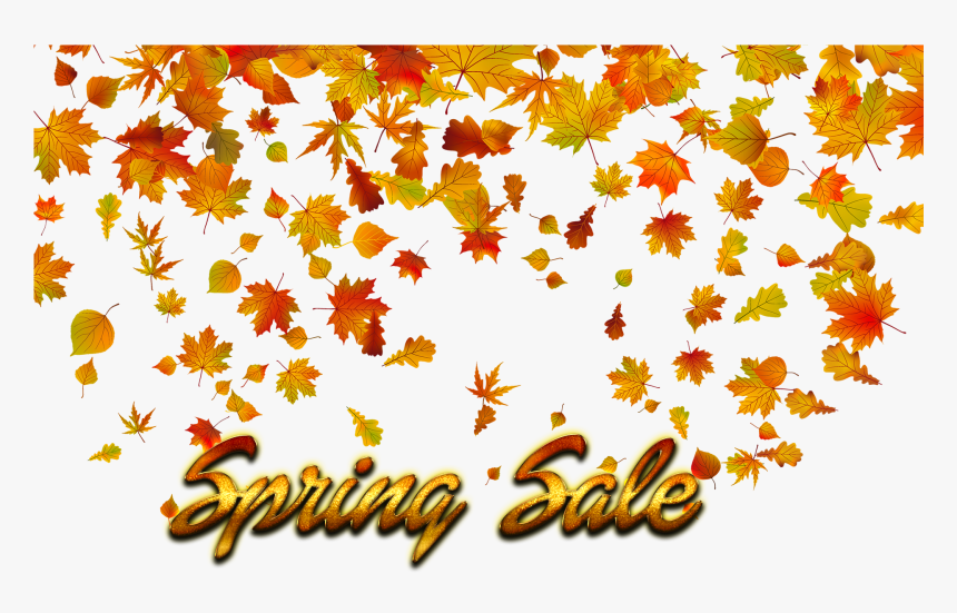 Spring Sale Png Background - Fall Leaves Transparent Background, Png Download