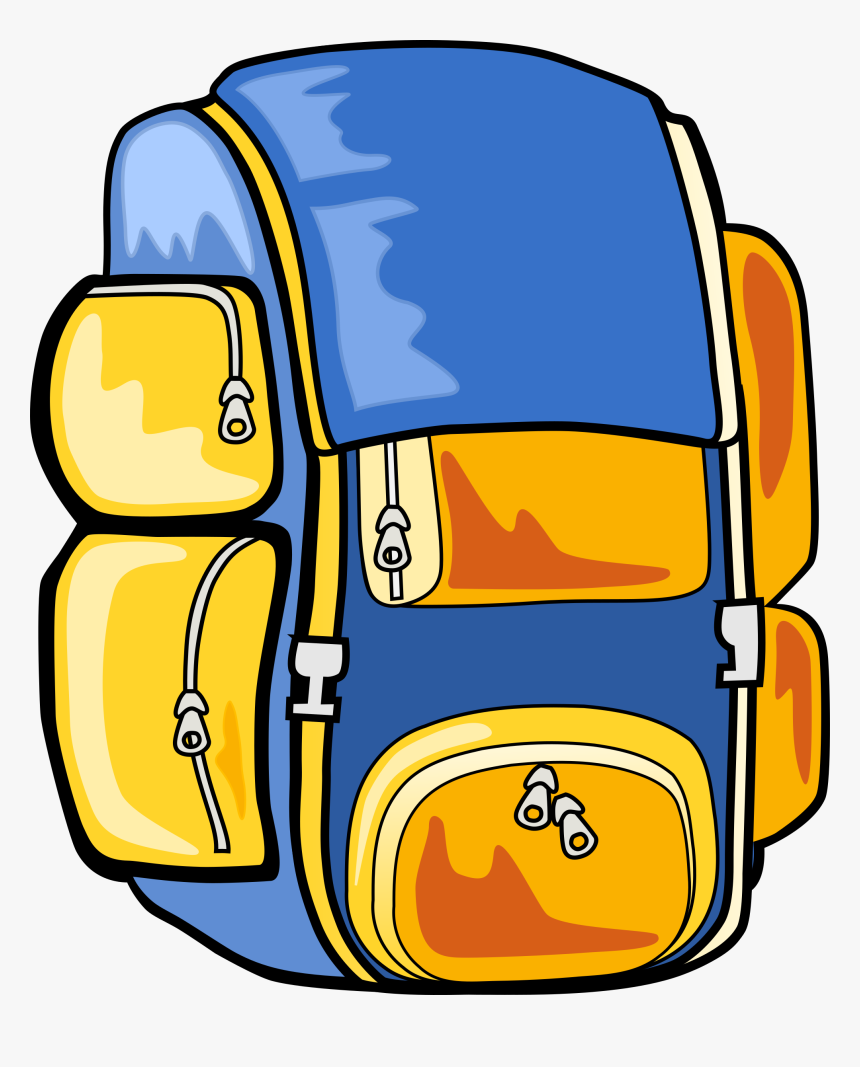 Clipart - Backpack Clip Art, HD Png Download