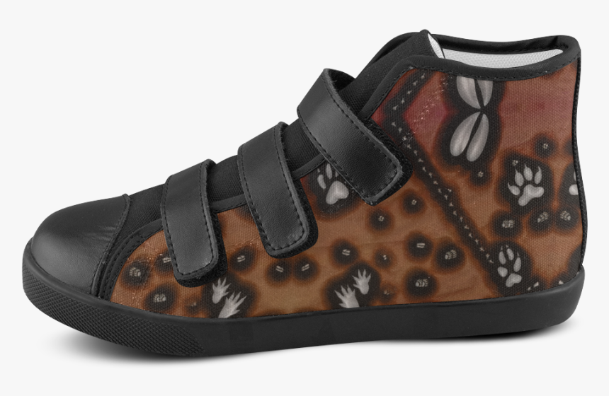 Footprints From Several Animals Velcro High Top Canvas - Sneakers, HD Png Download