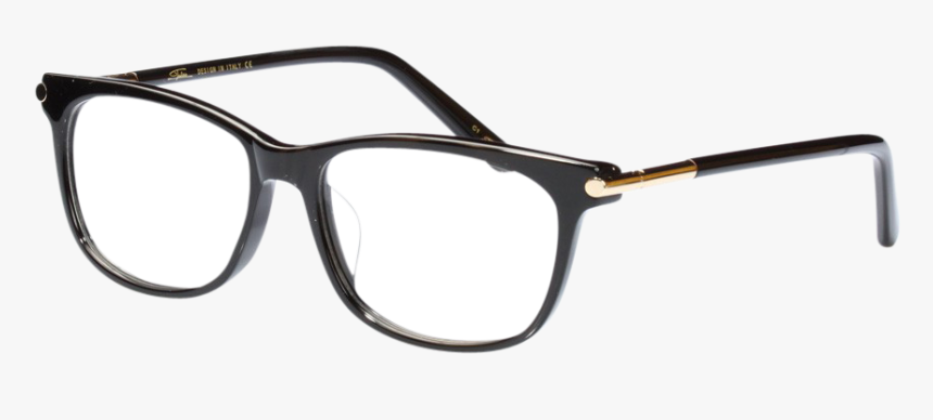 T5852 Acetate Professional Look Black Gold Decor, HD Png Download