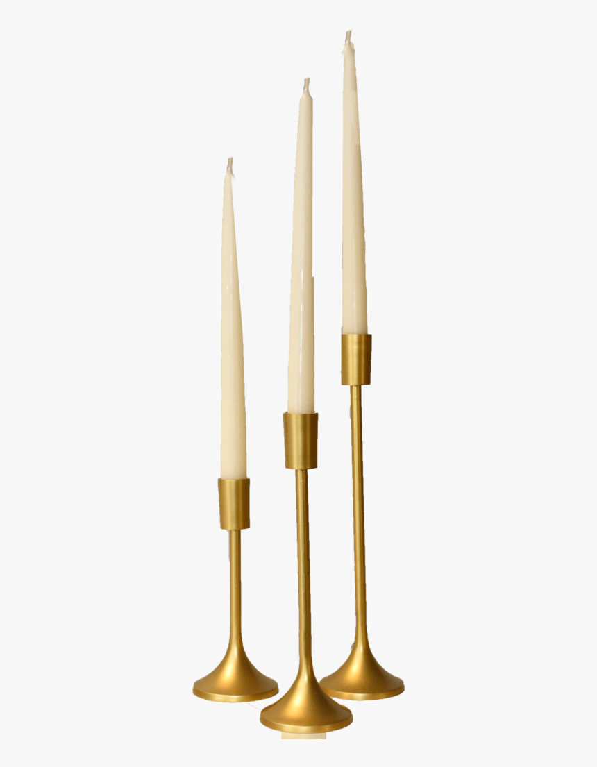 Modern Gold Taper Candlesticks, Tabletop Decor, Decor - Missile, HD Png Download