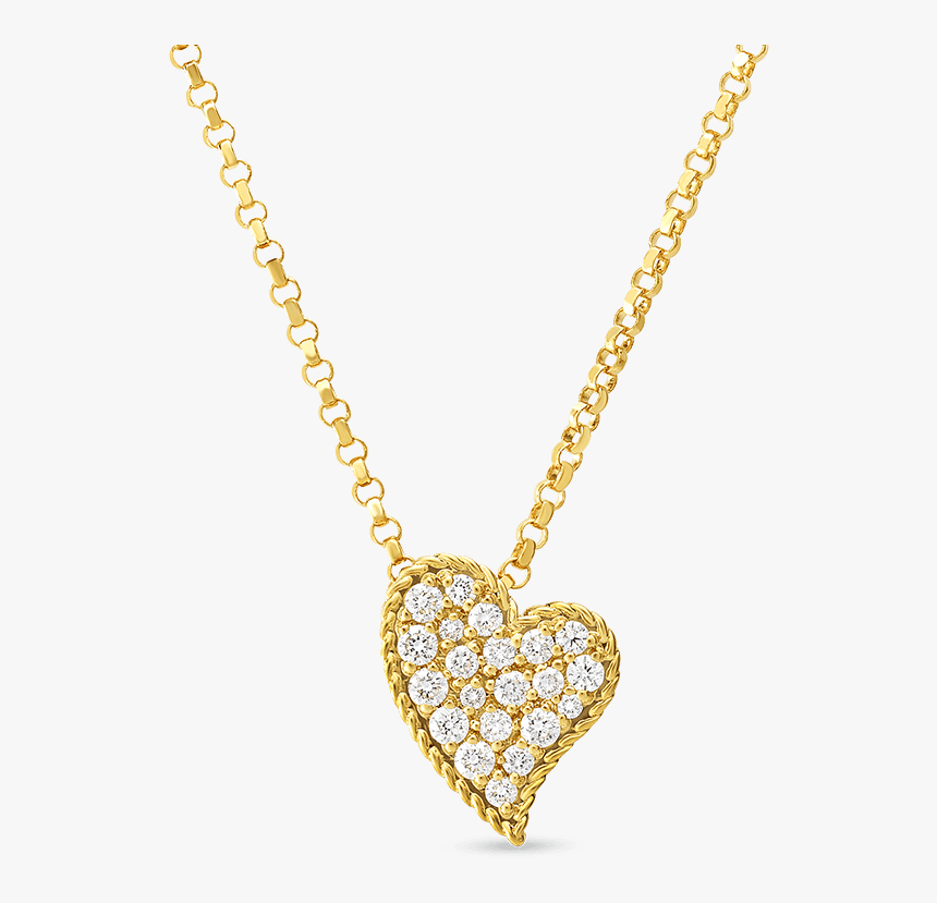 Cropped Heart Necklace - Necklace, HD Png Download