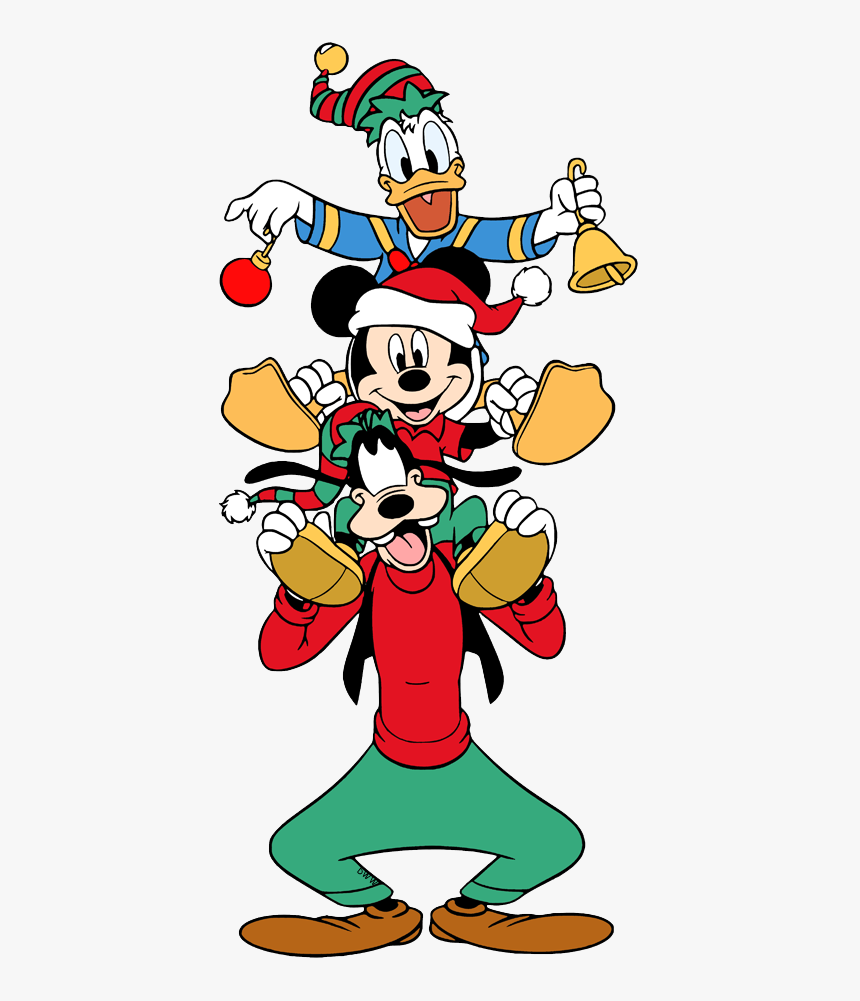 Mickey Goofy Donald Christma, HD Png Download