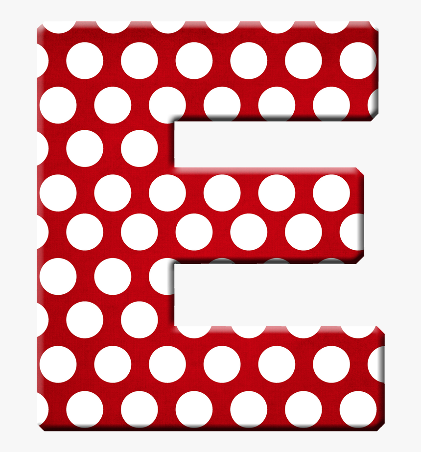 María José Argüeso - Abecedario Rojo Con Lunares Blancos, HD Png Download