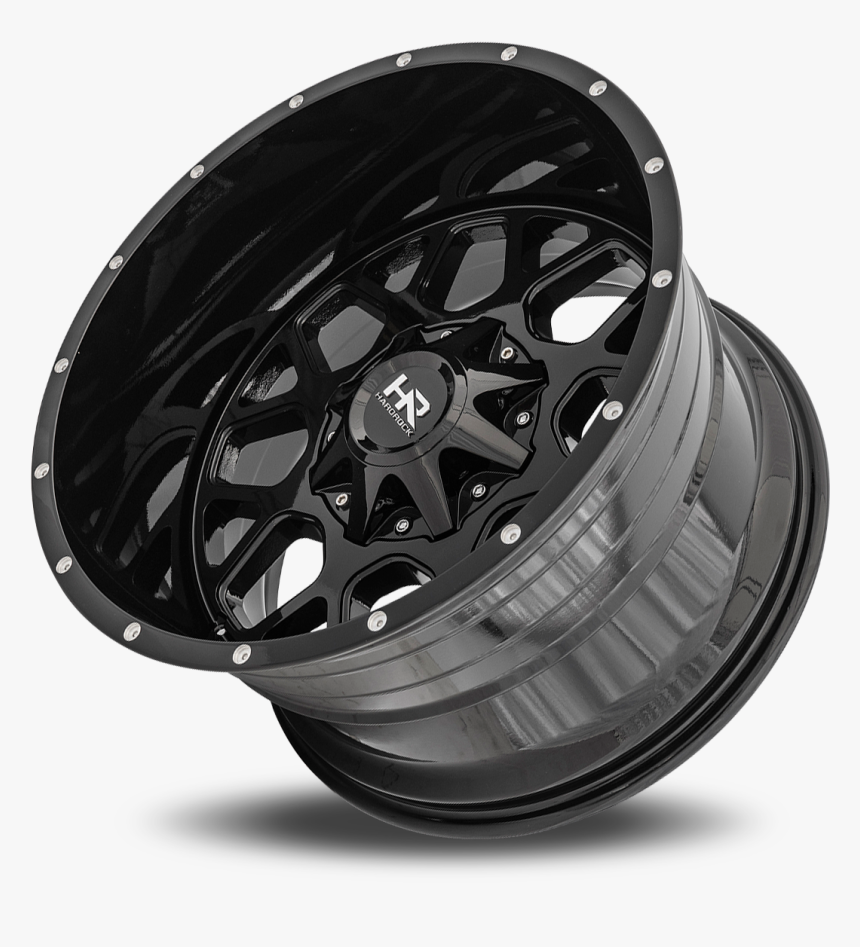 Hardrock Offroad H705 Gloss Black W/ Dimples - Alloy Wheel, HD Png Download