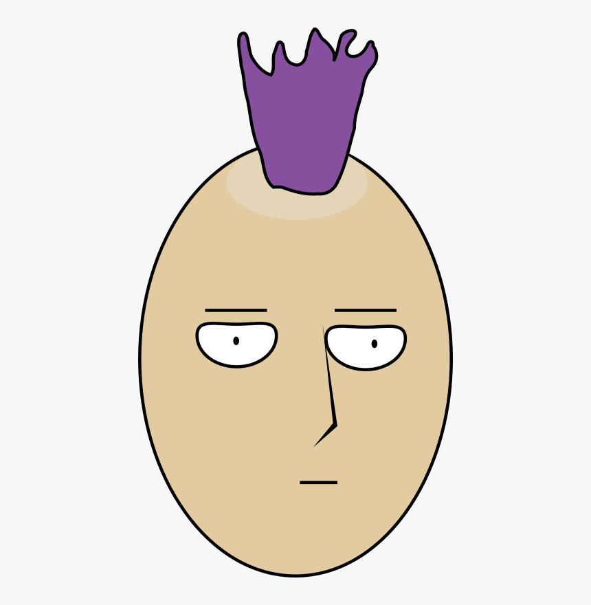 Purple Hair Man - Mohawk Clipart, HD Png Download