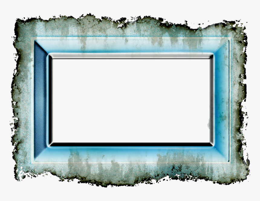 Background Gray Blue Frame, HD Png Download