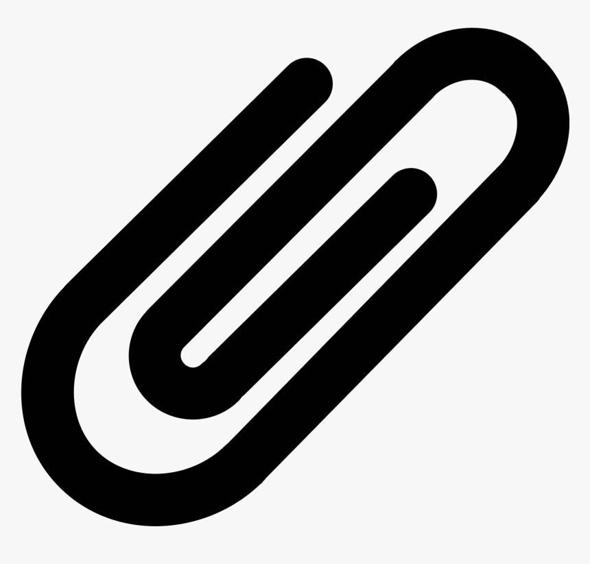 It Is An Image Of A Black Paperclip - Surgical Mask Icon Png, Transparent Png