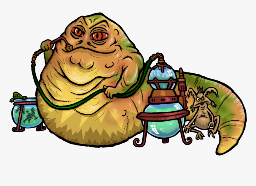 Hut Clipart Jabba - Draw Jobba The Hut, HD Png Download