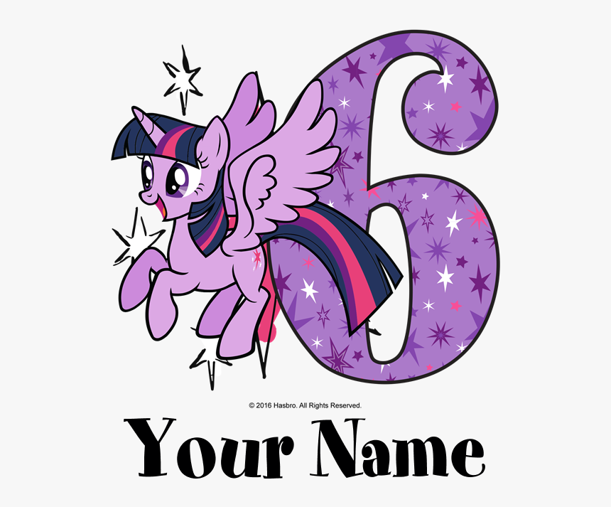 Mlp Twilight Sparkle 6th Birthday Sweatshirt - Birthday 8th Little Pony, HD Png Download