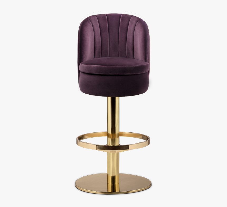 Midcentury Upholstered Counter Stool, HD Png Download