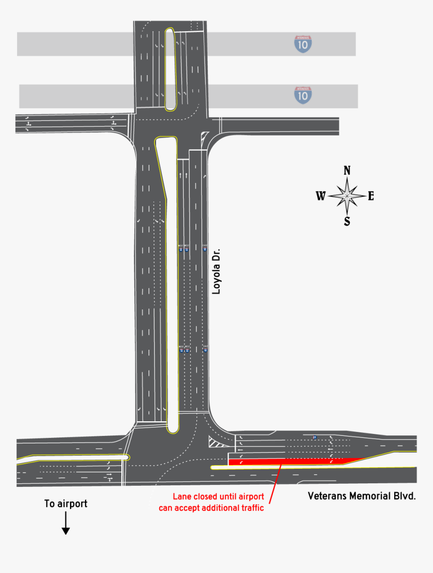 Airport Road 
 Class Img Responsive Lazyload Letterbox - 10 Loyola Drive Interchange, HD Png Download