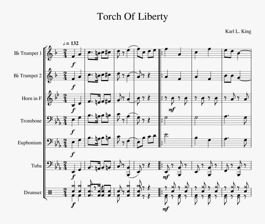 Torch Of Liberty Trombone 1 Part, HD Png Download