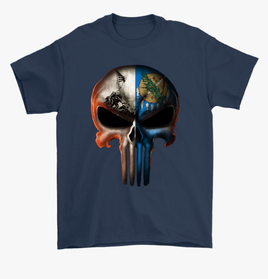 The Punisher American Flag Skull Veteran And Oklahoma - Dallas Cowboys Punisher, HD Png Download