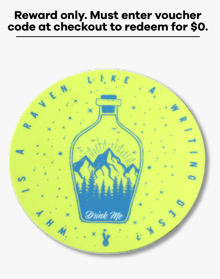 Mountains In A Bottle Drawing, HD Png Download