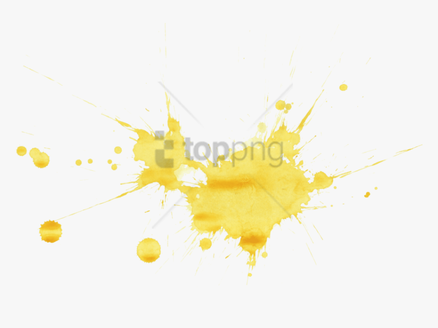 Free Png Yellow Paint Splash Png Png Image With Transparent - Orb-weaver Spider, Png Download