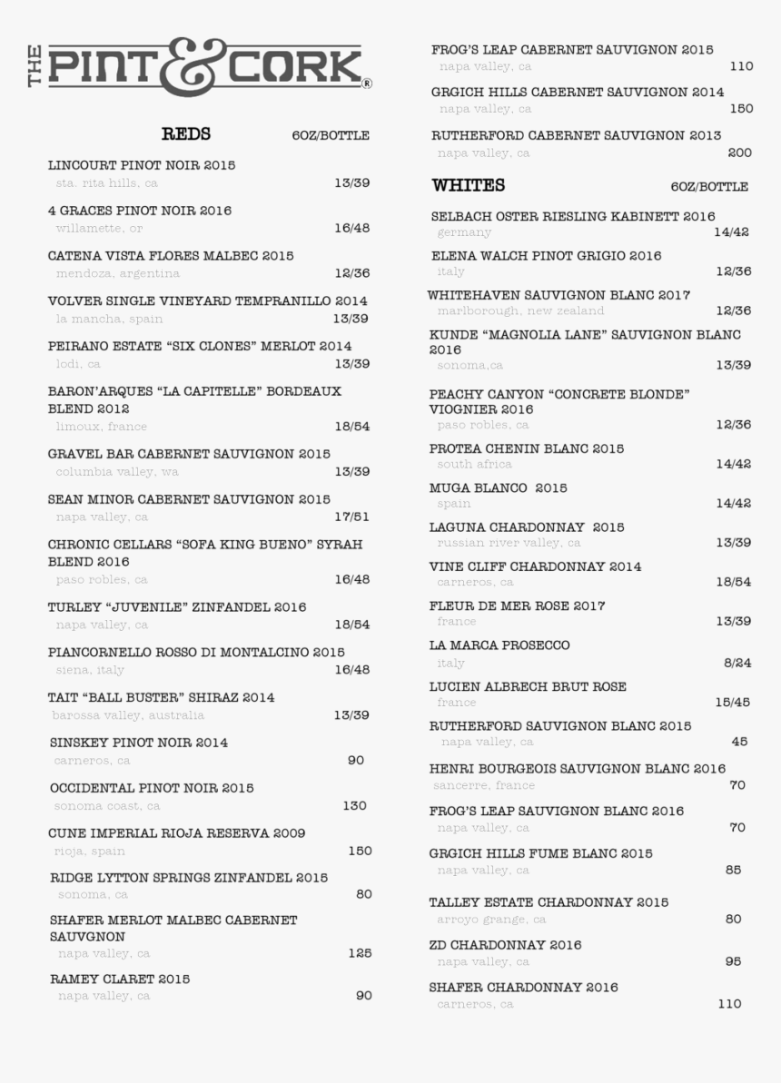 One Page Wine, HD Png Download